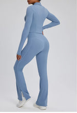 Load image into Gallery viewer, Contour Stretch Athleisure Bell Bottoms Set Nylon Spandex