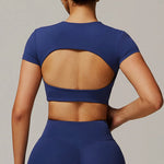 Load image into Gallery viewer, Contour Yoga Cropped Top Short Sleeve Performance Pro