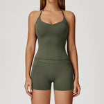 Load image into Gallery viewer, Two Piece Contoured Seamless Performance Athletic Set Nylon