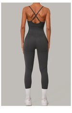 Load image into Gallery viewer, Luxe Sleeveless Yoga Jumpsuit Nylon Spandex