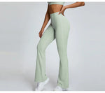 Load image into Gallery viewer, Seamless High Waist Contoured Flare Leggings For Training