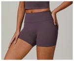 Load image into Gallery viewer, Running High Waist Contoured Scrunching Shorts Nylon