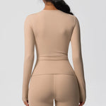 Load image into Gallery viewer, Luxurious Breathable Contoured Long Sleeve Yoga Top Nylon