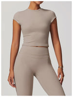 Load image into Gallery viewer, Performance Contoured Seamless Yoga Shirt Quick Dry
