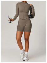 Load image into Gallery viewer, Seamless Contour Performance Fabric Two Piece Yoga Set