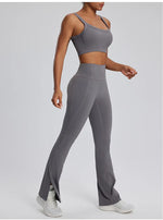 Load image into Gallery viewer, Contour Stretch Athleisure Bell Bottoms Set Nylon Spandex