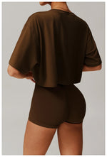 Load image into Gallery viewer, Moisture Wicking Luxe Contour Yoga Top Short Sleeve