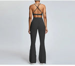 Load image into Gallery viewer, Seamless High Waist Contoured Flare Leggings For Training