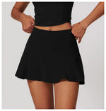 Load image into Gallery viewer, High Waist Contour Skirt Short Culotte Breathable Nylon