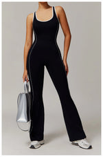 Load image into Gallery viewer, Sculpted Seamless Performance Jumpsuit With Front Zip