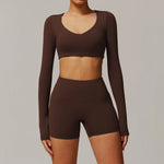 Load image into Gallery viewer, Seamless Contour Two Piece Yoga Set Luxe Performance Wear