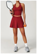 Load image into Gallery viewer, Luxurious Contouring Seamless Halter Set Performance