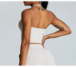 Load image into Gallery viewer, Feather Light Bra Interlocking Open Back Halter Contour