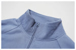 Load image into Gallery viewer, Wind Proof Zip Front Standing Collar Sweat Shirt Regular Fit