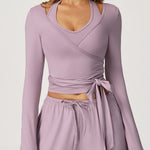 Load image into Gallery viewer, Premium Extended Sleeve Contour Yoga Top Performance