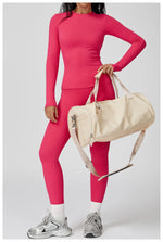 Load image into Gallery viewer, Luxurious Contour 2 Piece Yoga Athleisure Set Nylon