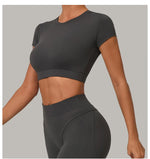 Load image into Gallery viewer, Premium Quick Dry Yoga Tee With Light Weight Sleeves