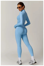 Load image into Gallery viewer, Seamless Contour Performance Yoga Ensemble