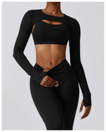 Load image into Gallery viewer, Nude Seamless Contour Knit Longline Performance Top