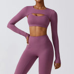 Load image into Gallery viewer, Nude Seamless Contour Knit Longline Performance Top