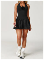 Load image into Gallery viewer, Seamless Contour Halter Bra Open Back Premium Breathable