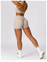 Load image into Gallery viewer, Luxurious Breathable High Waist Contour Yoga Shorts Nylon