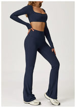 Load image into Gallery viewer, Soft Stretch Contour Two Piece Yoga Silhouette Leggings