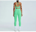 Load image into Gallery viewer, Seamless Performance Wear Set With High Waist Leggings