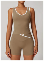 Load image into Gallery viewer, Seamless Contour Backless Sport Bra Top Nylon Spandex