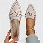 Load image into Gallery viewer, Women's Loafers Bow Detail Pointed Toe Slip On Flat Style