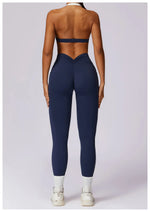 Load image into Gallery viewer, Contoured Halter Breathable Sport Bra Quick Dry Lift