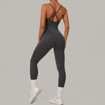 Load image into Gallery viewer, Luxe Sleeveless Yoga Jumpsuit Nylon Spandex