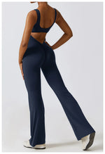 Load image into Gallery viewer, Contoured Back Zip Jumpsuit With Seamless Performance