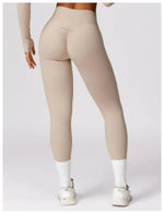 Load image into Gallery viewer, Luxurious High-Waist Contour Seamless Leggings Scrunch