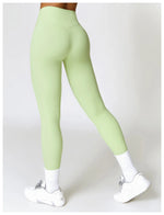 Load image into Gallery viewer, High Waist Contour Seamless Yoga Leggings With Performance