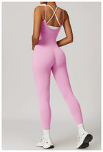 Load image into Gallery viewer, Color Blocking Seamless Yoga Jumpsuit Exquisite Fit