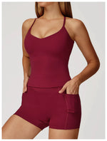 Load image into Gallery viewer, Cross Strap Light Weight Breathable Contour Sport Bra