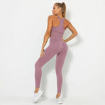 Load image into Gallery viewer, Seamless Contour Two Piece Yoga Set Performance Wear