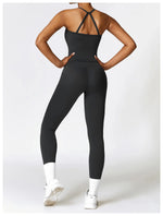 Load image into Gallery viewer, Seamless Sculpted Yoga Core Set Leggings Ribbed Contour