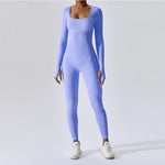 Load image into Gallery viewer, Seamless Contouring Yoga Bodysuit With Long Sleeves