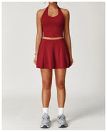 Load image into Gallery viewer, Luxurious Contouring Seamless Halter Set Performance