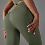 Load image into Gallery viewer, Ribbed Scrunch Contour Seamless High Waist Leggings