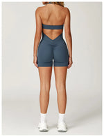 Load image into Gallery viewer, Contoured Seamless Performance Jumpsuit Set Polyester