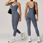 Load image into Gallery viewer, Color Blocking Seamless Yoga Jumpsuit Exquisite Fit