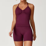 Load image into Gallery viewer, Two Piece Yoga Set Seamless Contour Performance Wear