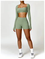 Load image into Gallery viewer, Luxurious Breathable High Waist Contour Yoga Shorts Nylon