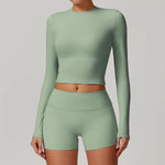 Load image into Gallery viewer, Signature 2 Piece Yoga Ensemble Nylon Plus Performance