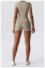Load image into Gallery viewer, Soft Premium Contoured All In One Yoga Bodysuit Sleeves