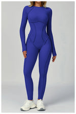 Load image into Gallery viewer, Seamless Contour Yoga Tracksuit Set Performance Wear