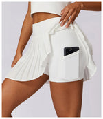Load image into Gallery viewer, Pocketed High Waist Tennis Skirt Performance Wear Nylon